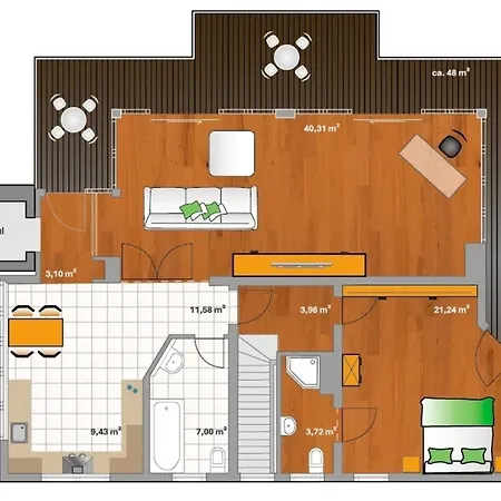 Lägenhet Ancora Marina Haus 2 Penthouse